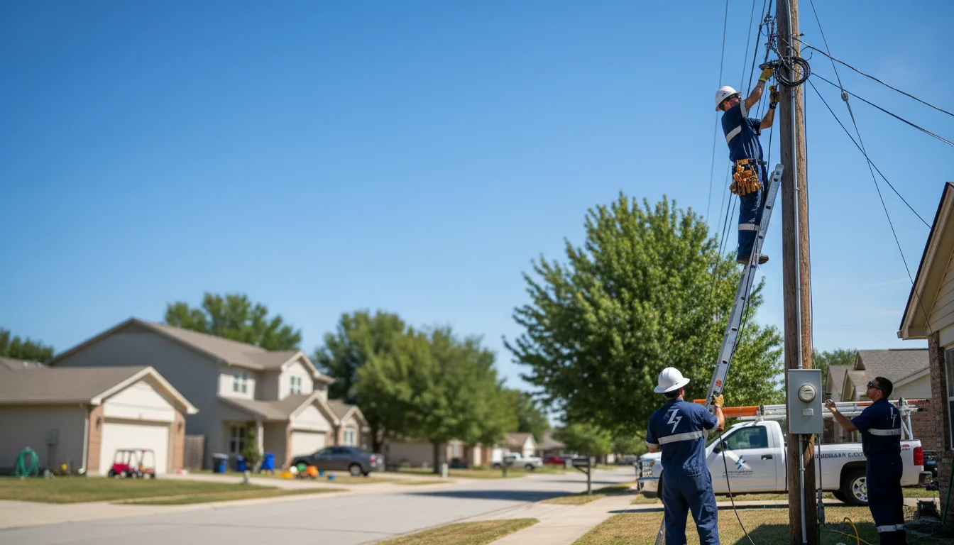 Residential electrician providing installation services in Headland, AL